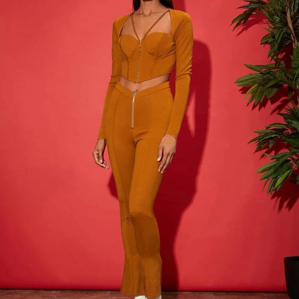Burnt orange 2 pc set